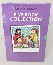 Raina Telgemeier Collection Box Set Smile Drama Sisters Ghosts Guts New Sealed