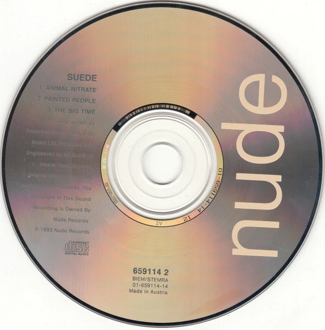 SUEDE | ANIMAL NITRATE | CD SINGLE NUDE RECORDS - Bild 3 von 3