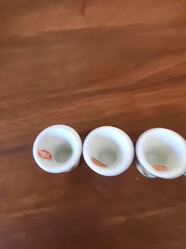 Juego de 4 caballos escena granja campo de dedales coleccionables de porcelana hechos en Japón - Imagen 15 de 17
