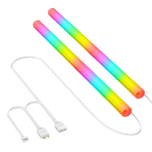 2x Water Cooling Illuminate Hose ARGB Motherboard Light Beads Soft Silicone 5V