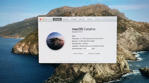 Finales de 2012 Apple iMac A1418 21.5" LED i5 2.7GHz 8GB RAM 1TB HDD Catalina (0B5 - Imagen 4 de 14