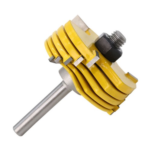 2Pcs Tongue &Groove Router Bit 1/4" 1/2" Shank 3 Teeth Adjustable T Shape Bits - Picture 10 of 15
