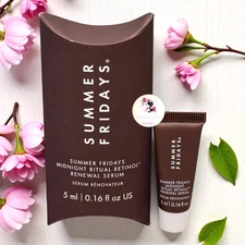 Summer Fridays Midnight Ritual Renewal Retinol Serum 5 ml/0.16 fl oz Travel Mini