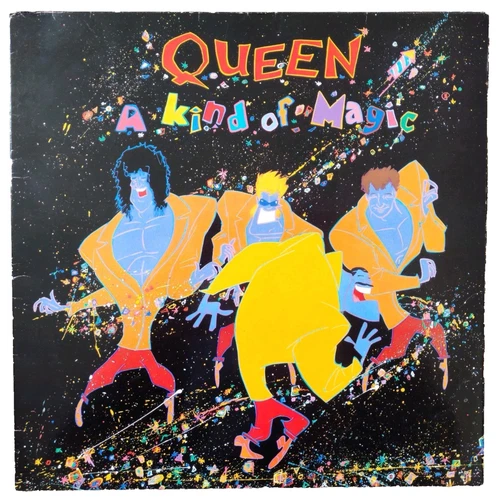 Queen A Kind Of Magic LP 1986 EMI EU3509 12" Vinyl Record Album Inner Good G