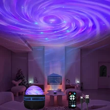 Starry Sky Galaxy Projector Lamp LED Night Light with Remote & 7 Lighting Modes