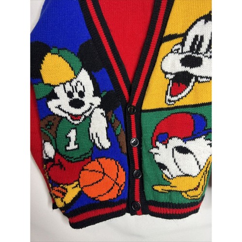 Mickey’s For Kids Stuff by Walt Disney Vintage Cardigan Size 7 Sweater USA - Picture 4 of 8