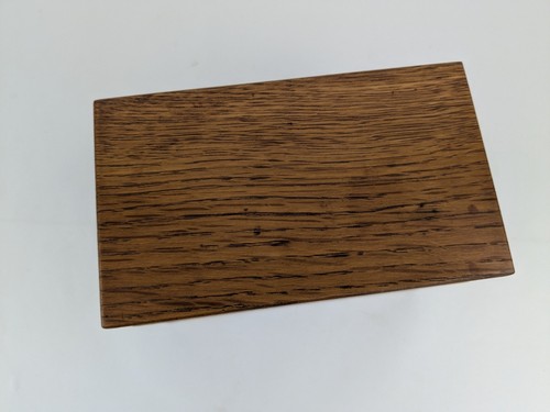 Vtg Dovetail Weis Oak Card Catalog Recipe File Box For 3" X 5" Index Cards - Picture 3 of 10