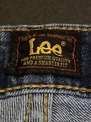 LEE Womens Jeans Sz 18L Blue Classic Straight Denim Jeans - Picture 9 of 14
