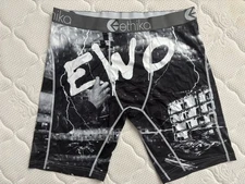 Ethika Men's Underwear X-Large Boxer Briefs The Staple Black/White SC # on