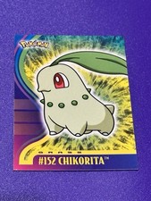 CHIKORITA #152 POKEMON TOPPS JOHTO SERIES 1 2001