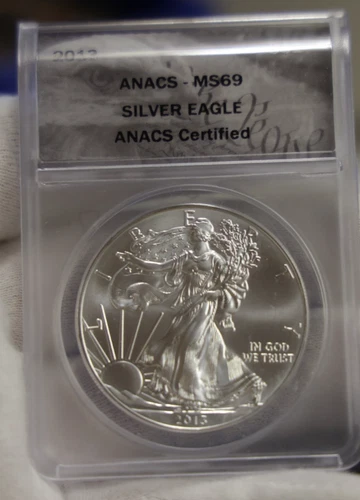 2013 US Silver Eagle $1 ANACS MS69