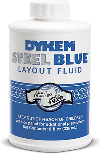 Dykem 04005 Blue Layout Fluid - 8 Oz Brush-In-Cap Bottle - 80400 [PRICE Is pe... - Picture 8 of 12