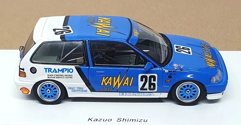 Spark escala 1/43 SA130 - Honda Civic EF3 #26 Macau Guía Race 1989 - azul/blanco Foto 3 de 4