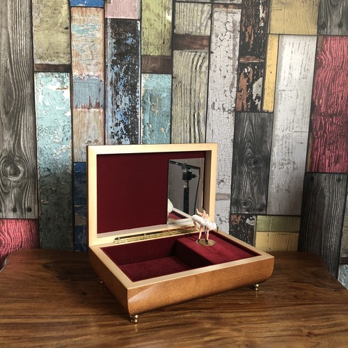 Stunning Vintage Sorrento Ballerina Inlaid Lacquered Musical Jewellery Box Santa - Picture 6 of 15