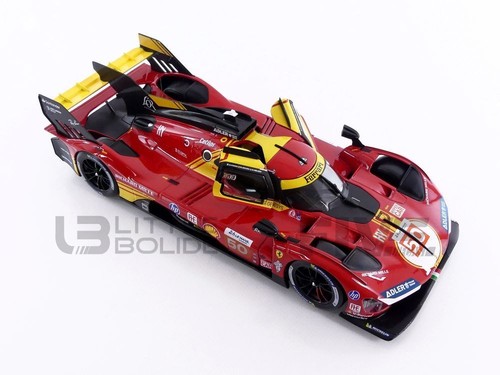 BBURAGO 1/18 - FERRARI 499P 3.0L TURBO V6 - WINNER 24H LE MANS 2024 16312/BV - Foto 11 di 14