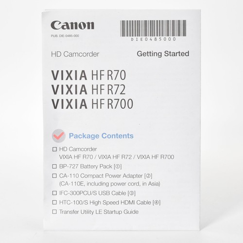 Canon VIXIA HF R700 Full HD Camcorder Kit With Advanced Zoom & Accessories - Picture 13 of 15