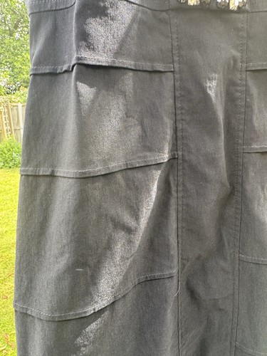 Star UK 14 EU 42 Sleevless Halter Neck Dress Black Stretchy Below the Knee Bling - Picture 7 of 18