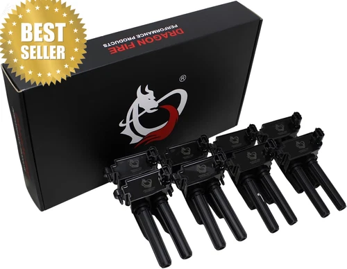 DragonFire 8pc Ignition Coil Pack for Dodge Chrysler Jeep Ram HEMI V8 2005-2020