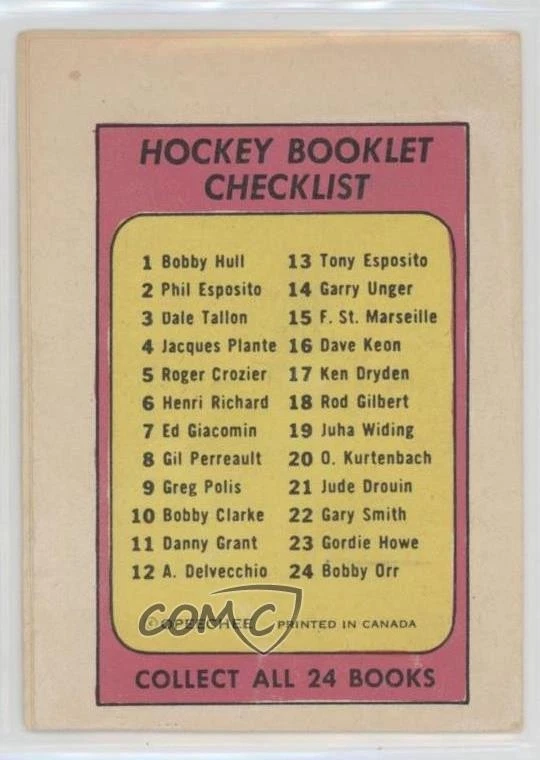 1971-72 O-Pee-Chee Booklet English Gary Smith #22 - Image 2 of 2