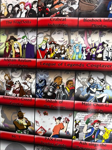 Pax East 2011 24x18 Enforcers Poster Teilnehmer Comic Figuren - Bild 11 von 13