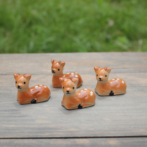 Cute Sika Deer Ceramic Chopsticks For Daily Use Chopstick Rack Chopstick Holder - Picture 5 of 11