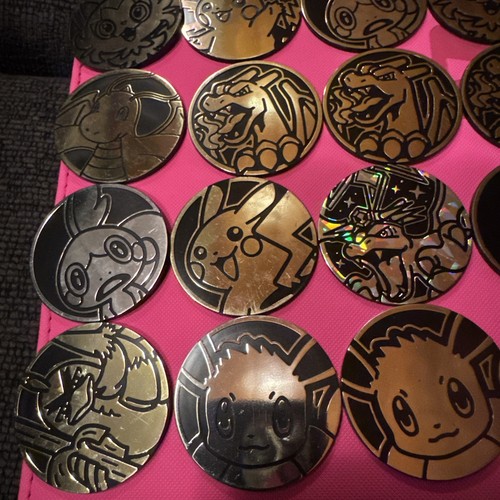 Lote de 40 Monedas Pokémon Oficiales - De Check lame Blisters Etbs Paquete de 3 Blisters - Imagen 2 de 7