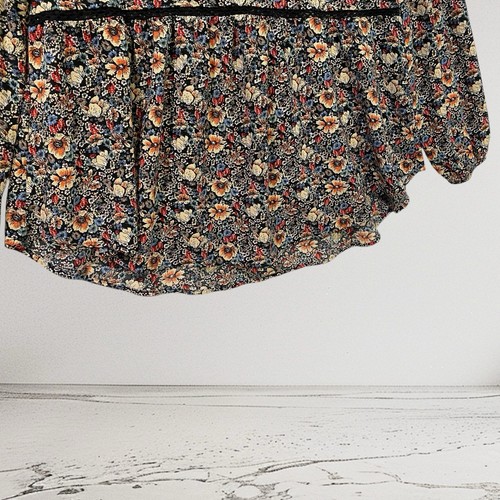 Knox Rose Top Women’s Size Medium Boho Floral Crochet Trim Tie Neck Feminine - Imagen 12 de 22