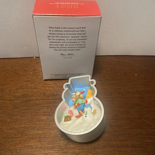 Hallmark Andenken Ornament 2021 10. in Ausstecher Weihnachten Serie Schneemann - Bild 4 von 5