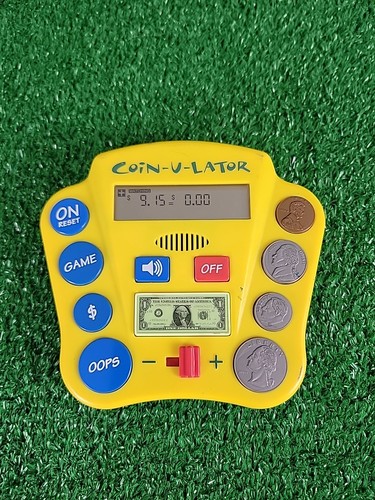 Vintage 1998 Coin-U-Lator Handheld Electronic Toy Coin Calculator WORKS - Picture 2 of 4