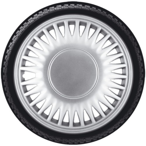 FOR FORD FIESTA MK2 15" INCH WHEEL TRIMS COVERS HUB CAPS SILVER CAMRO 4PC - Picture 2 of 5