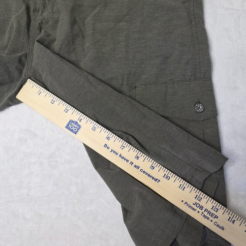 BKE Hybrid Standard Fit oliv vorne flach Freizeit Bermuda Shorts Herren 34W 23L - Bild 5 von 7