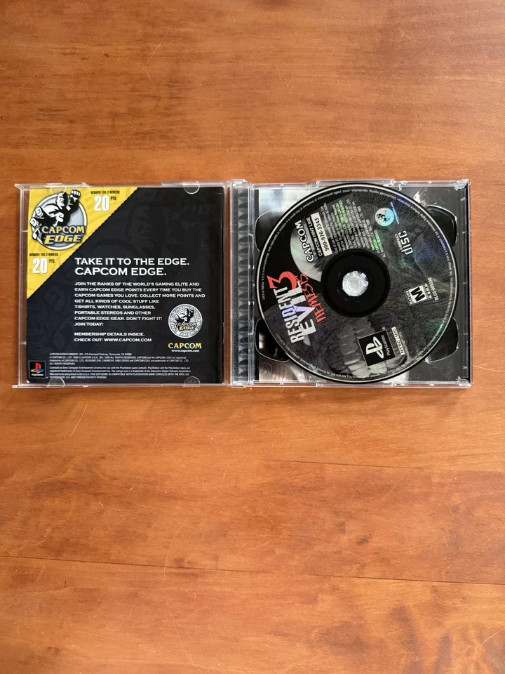 Resident Evil 3: Nemesis (PlayStation 1, Ps1) VGC Black Label CIB w/ Reg & Demo - Image 2 of 4