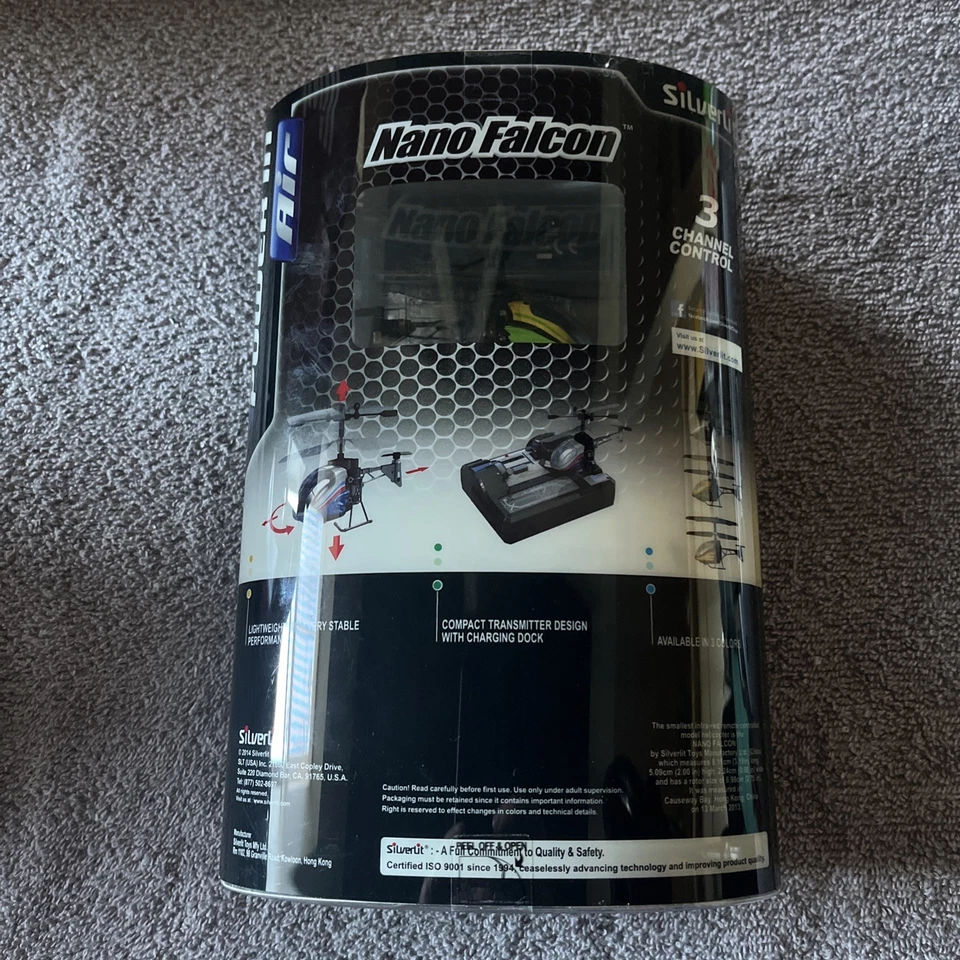 Silverit Nano Falcon Infrared 3-channel RC World Smallest Helicopter Boxed NEW - Image 3 of 3