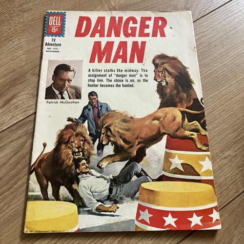 DANGER MAN # 1231, 1961, DELL COMIC, Patrick McGoohan TV-Show