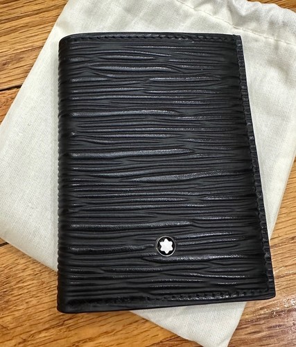 NUEVO Montblanc Meisterstück 4810 4cc Cuero Mini Cartera Negro 130924