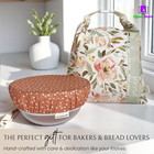 Reusable Beeswax Bread Bag Set - Organic Cotton Sourdough Bag and Bowl Cover