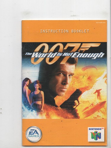 007 The World is Not Enough N64 Nintendo 64 Nur Anleitung Original
