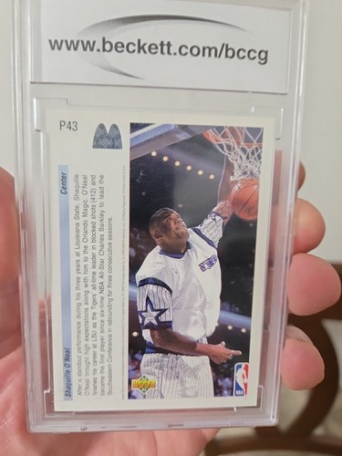 1992-93 UPPER DECK McDONALD'S SHAQUILLE O'NEAL RC BGS 10 BCCG ROOKIE - Picture 4 of 5