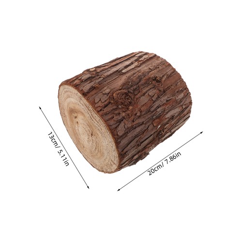 Tree Stump Table Trunk Coffee Wood Pedestal Wooden Embellishment - Picture 3 of 12