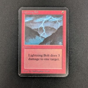 MTG Lightning bolt 稲妻 alpha α その2 117)《稲妻/Lightning
