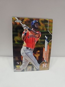 2020 YORDAN ALVAREZ RC 200 ROOKIE TOPPS CHROME GOLD REFRACTOR  29/50  ASTROS