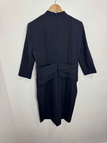 The Fold Amberley Navy Dress UK 14 New With Tags - Picture 7 of 8