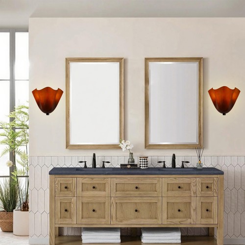 Modern Minimalist Wall Sconce Handcrafted Glass Shade Wall Light Vanity Lighting - Picture 7 of 12