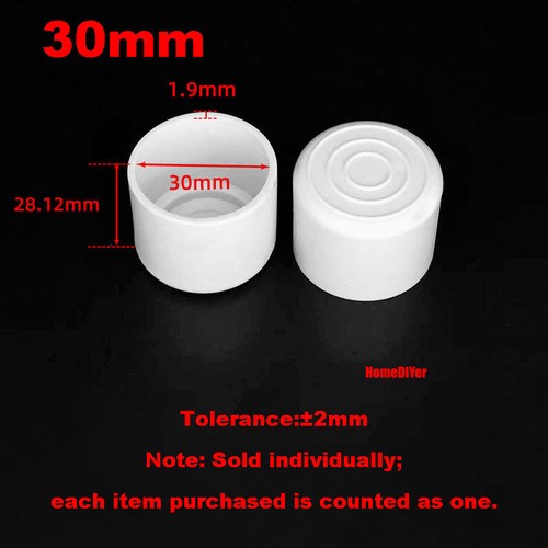 Round/Squar PVC Rubber Chair Feet Cover Table Furniture Leg End Cap Anti Scratch - Picture 24 of 46