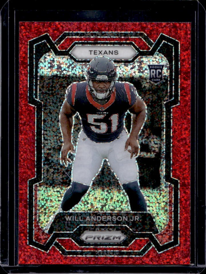 2023 Prizm Will Anderson Jr. RC Red Sparkle Rookie #342 Texans