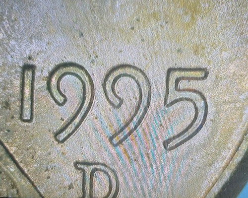 1995-D Lincoln Memorial Penny Double Die Obverse (Ddo). M S Condition. - Picture 9 of 15