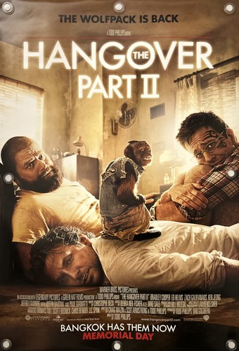 THE HANGOVER PART II Original One Sheet Movie Poster - 2011 - Picture 1 of 5