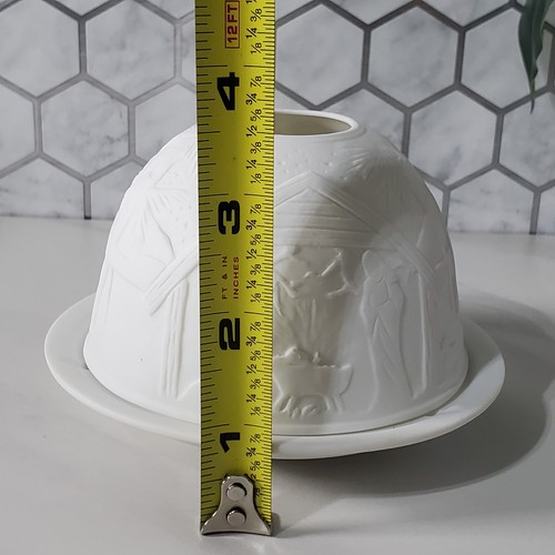 Starlight Lithopane Porzellan Kuppel Teelichthalter Krippe Hellmann Versand - Bild 11 von 17