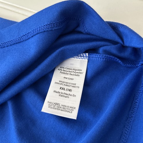 Lot of 2 Wonder Nation Boys XXL (18) Tough Solid Tank Top Shirt Blue Gray New - Picture 4 of 6