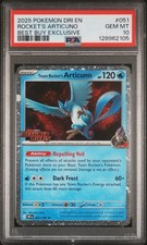 2025 POKEMON DRI EN-DESTINED RIVALS #051 TEAM ROCKET'S ARTICUNO PSA 10